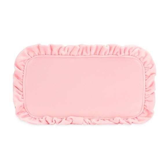 Stoney Clover Lane Airplane Embroidered Velvet Ruffle Small Pouch - Picture 3 of 6